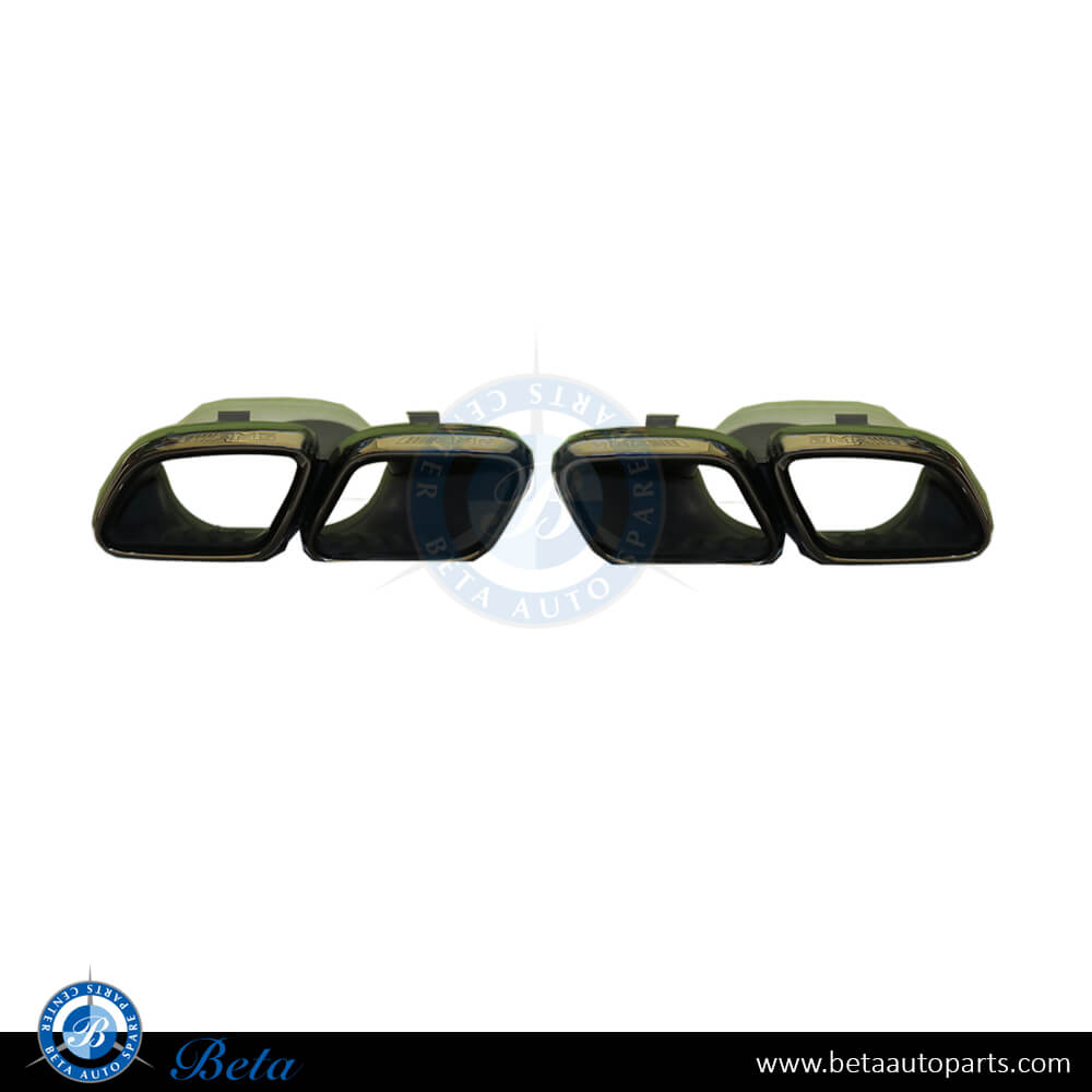 Exhaust Tips AMG C63 Black Color for Mercedes C-Class W205 2019-up models, Part Number 0004903000 / 0004903100 Exhaust Tips AMG C63 Black Color for Mercedes C-Class W205 2019-up models, Part Number 0004903000 / 0004903100